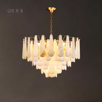 RADA MARBLE Chandelier by Lampadom - side view