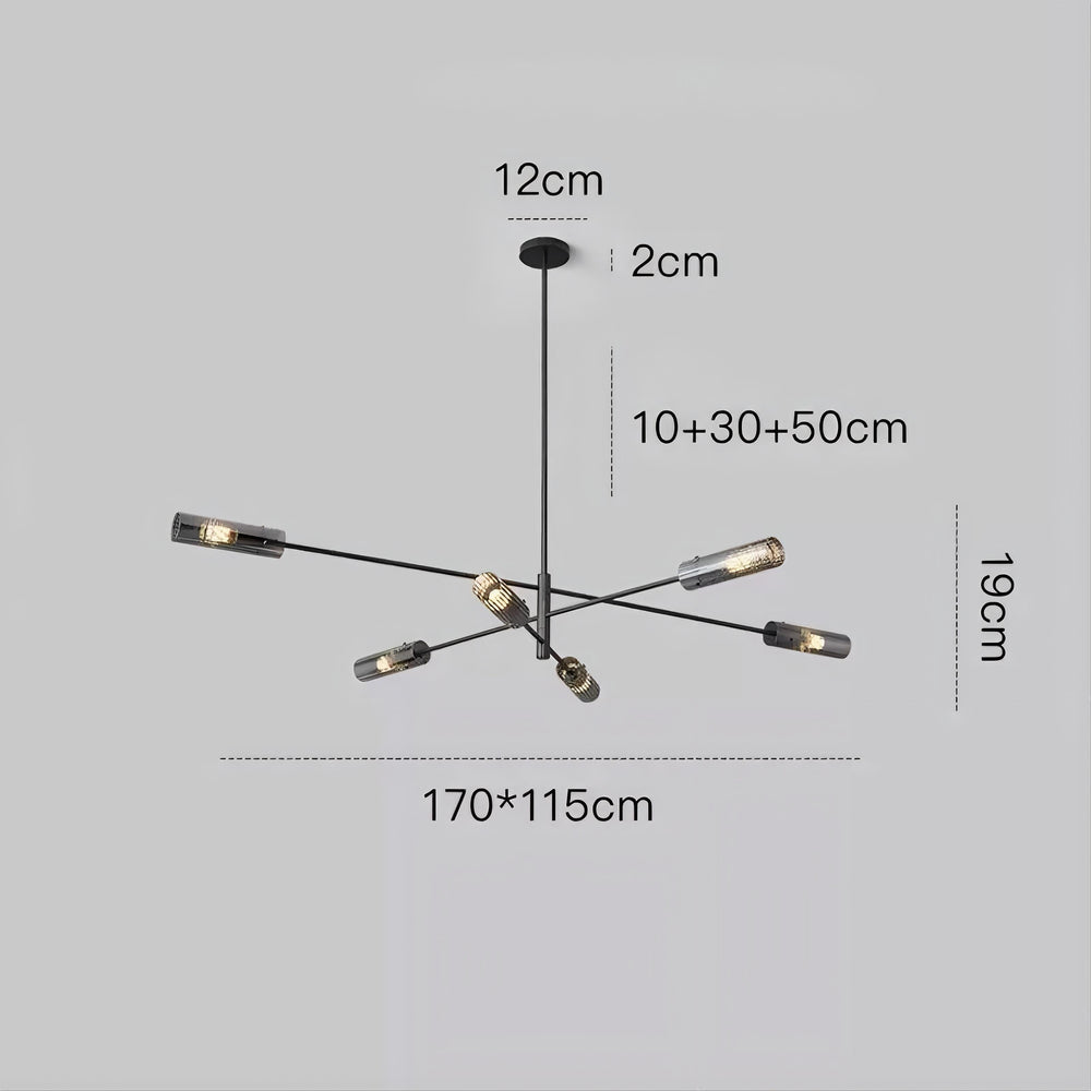 RADIANT Chandelier by Lampadom - top view