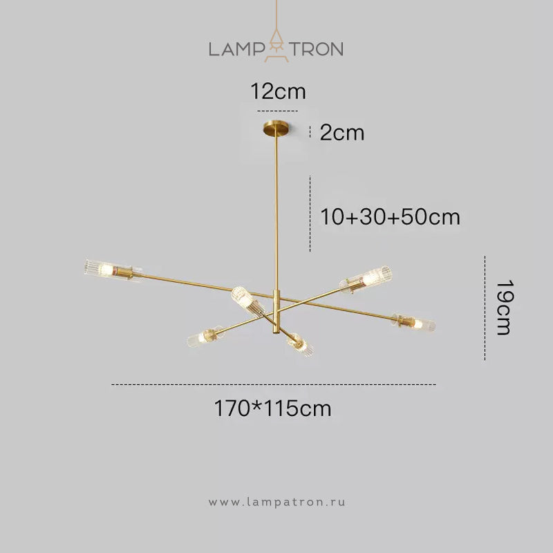 RADIANT Chandelier by Lampadom - top view