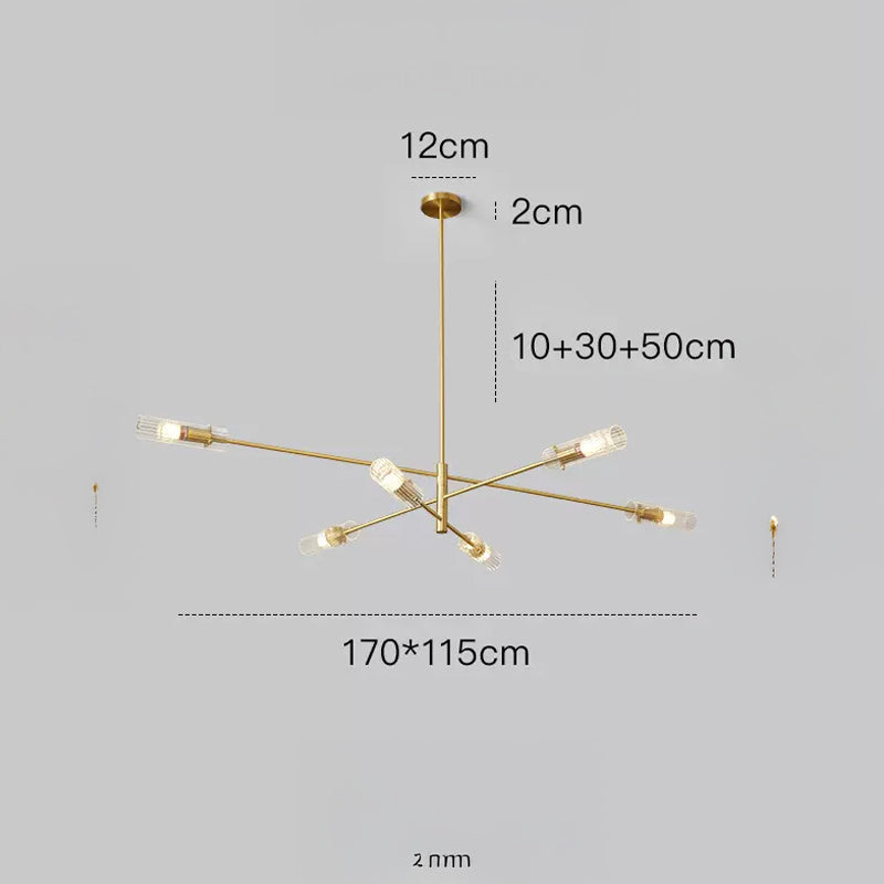 RADIANT Chandelier by Lampadom - top view