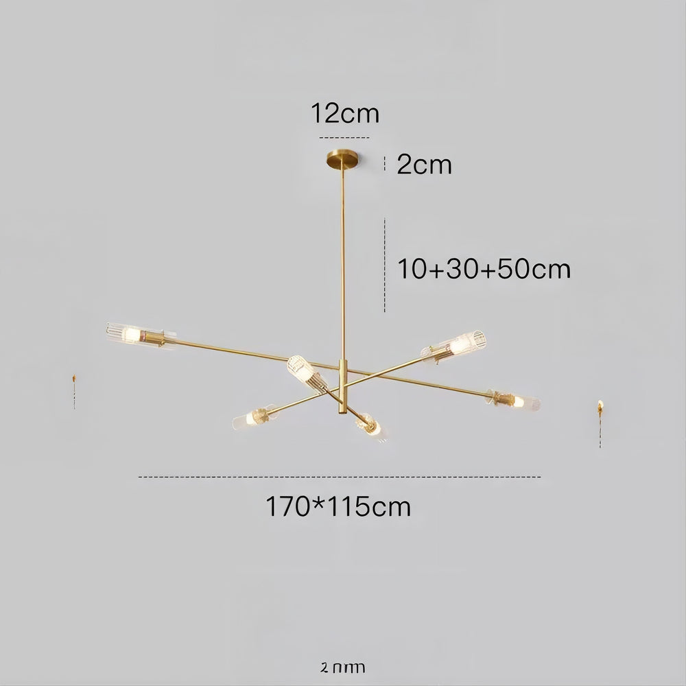 RADIANT Chandelier by Lampadom - angle view