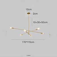 RADIANT Chandelier by Lampadom - angle view