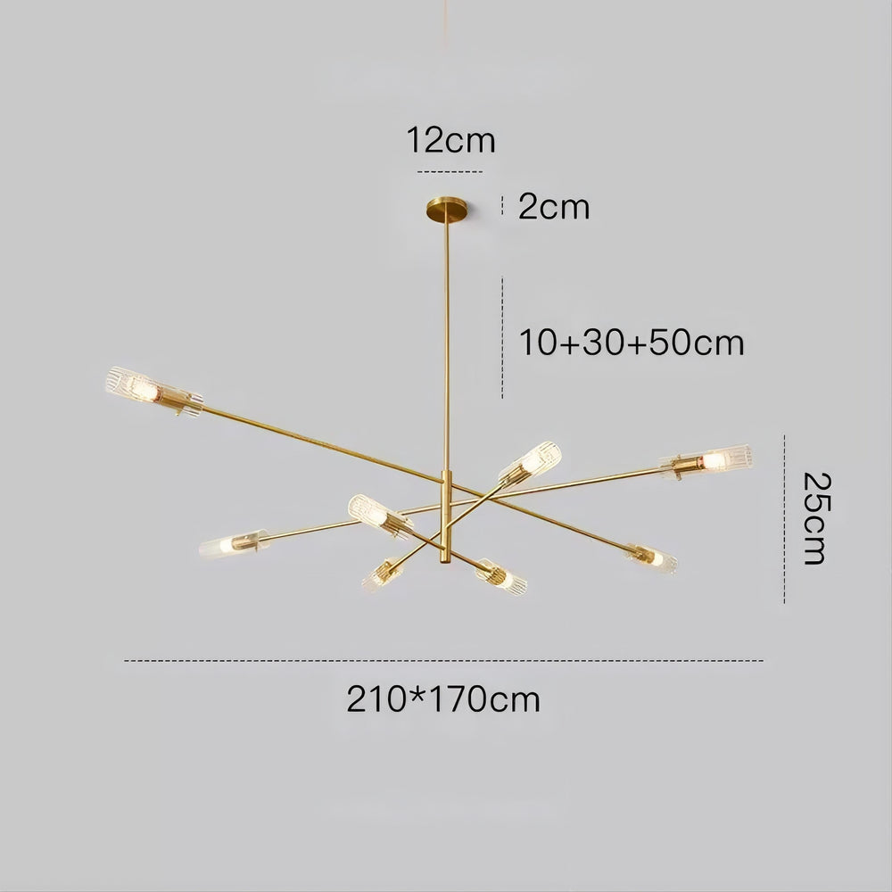 RADIANT Chandelier by Lampadom - scale reference