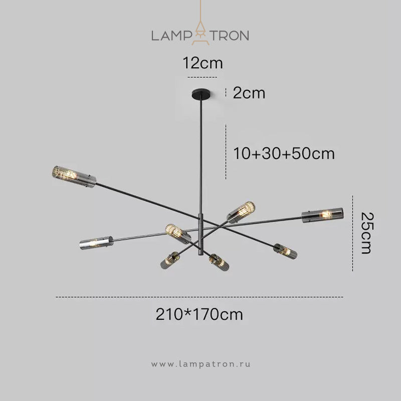 RADIANT Chandelier by Lampadom - close-up