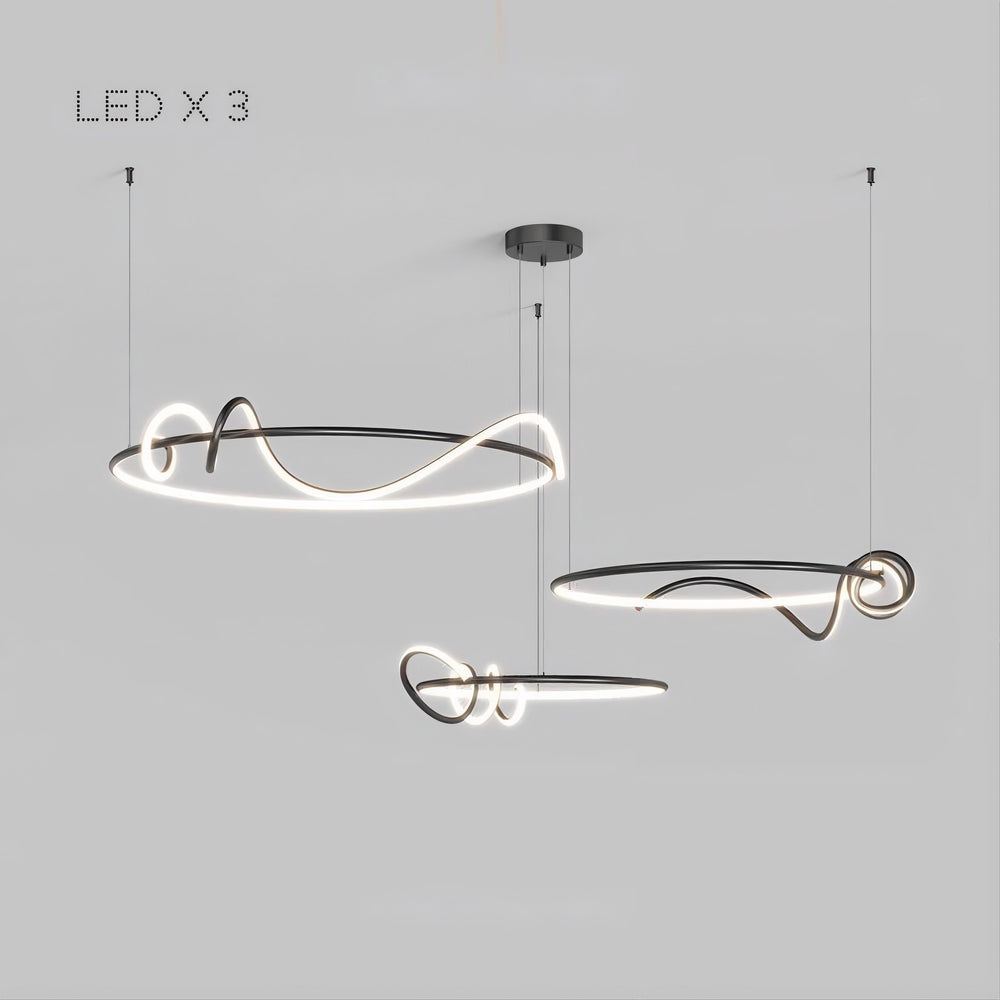 RAFFEL COMBO Ring Chandelier by Lampadom - top view