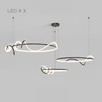 RAFFEL COMBO Ring Chandelier by Lampadom - side view
