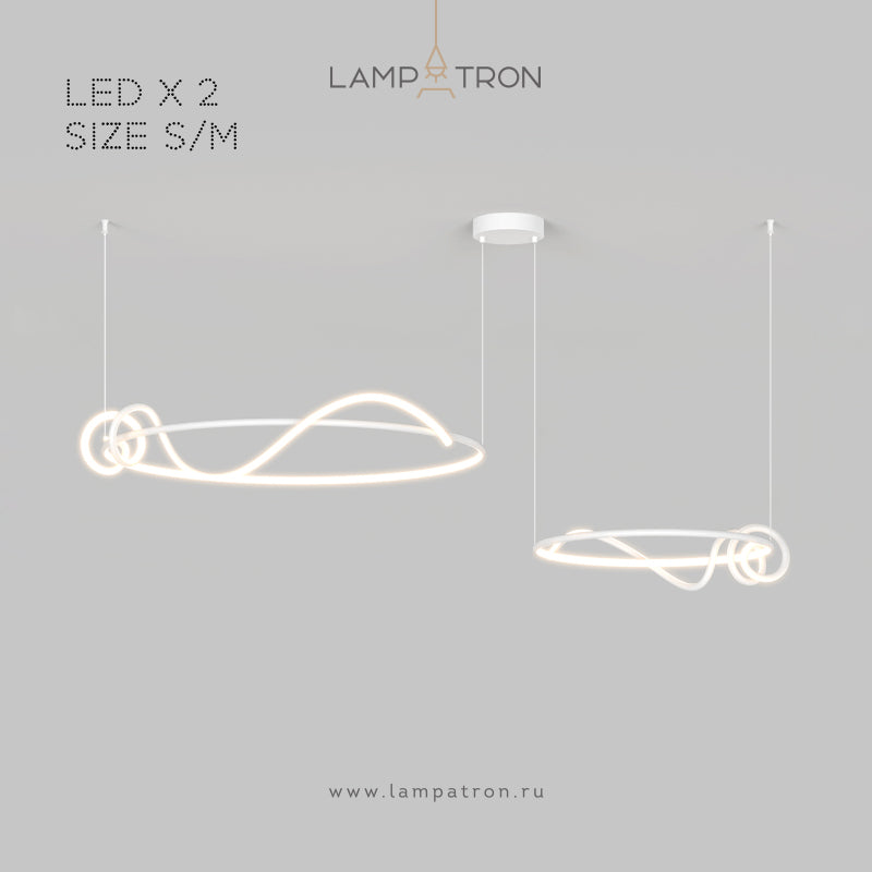 RAFFEL COMBO Ring Chandelier by Lampadom - angle view