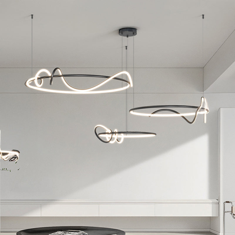 RAFFEL COMBO Ring Chandelier by Lampadom - scale reference