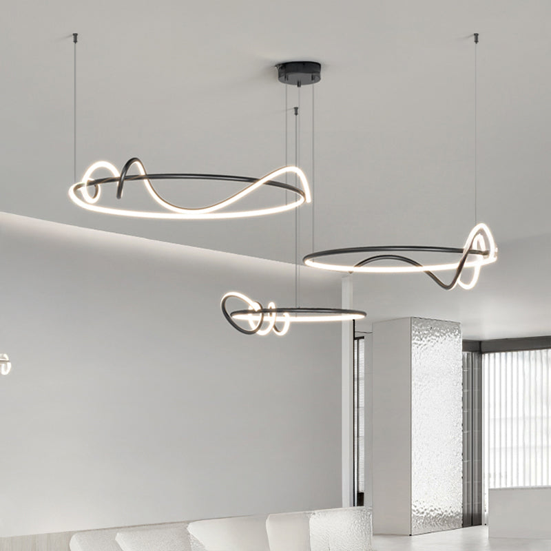 RAFFEL COMBO Ring Chandelier by Lampadom - side view