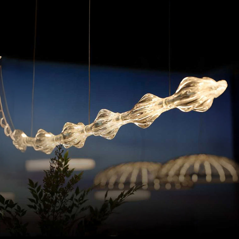 RAVN Linear Chandelier by Lampadom - scale reference