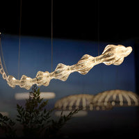 RAVN Linear Chandelier by Lampadom - scale reference