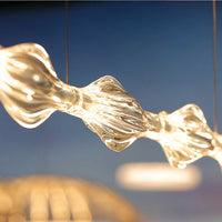 RAVN Linear Chandelier by Lampadom - close-up