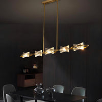 REMINA Linear Chandelier by Lampadom - side view