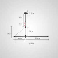 REN Linear Chandelier by Lampadom - side view