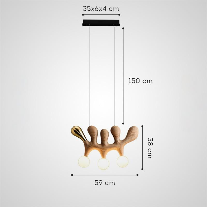 REUBEN Pendant by Lampadom - scale reference