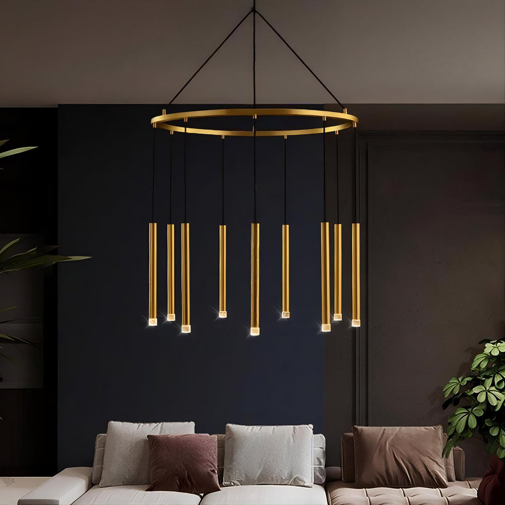 RHEA R Ring Chandelier by Lampadom - angle view