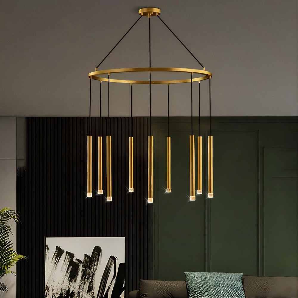 RHEA R Ring Chandelier by Lampadom - top view