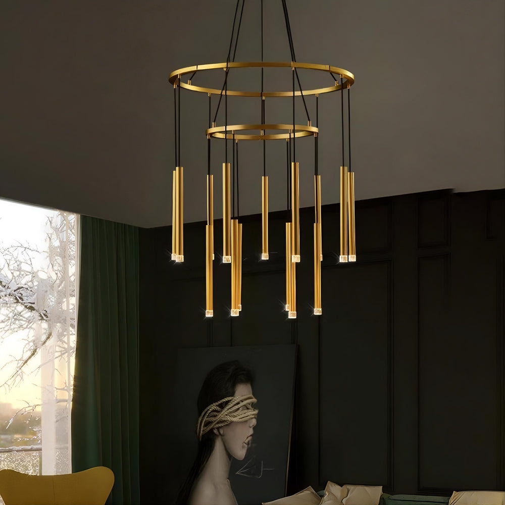 RHEA R Ring Chandelier by Lampadom - close-up