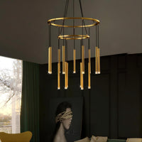 RHEA R Ring Chandelier by Lampadom - close-up
