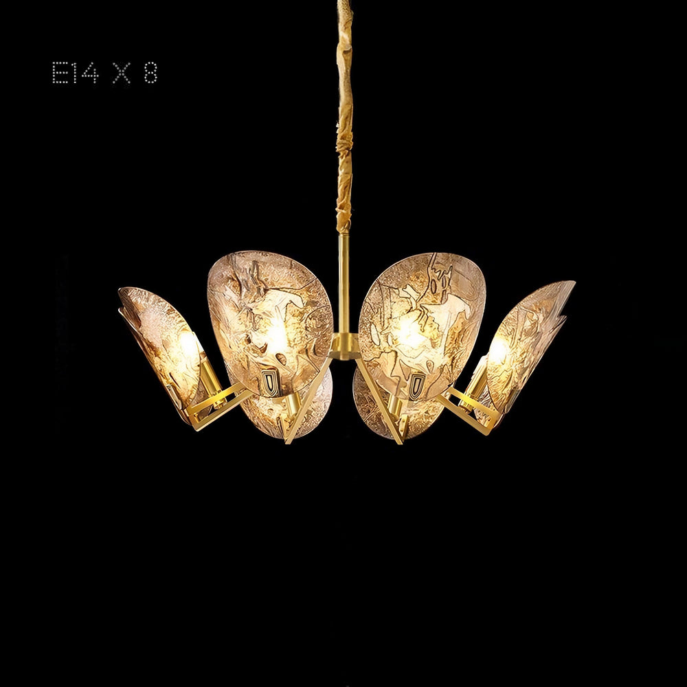 RIFFLE Chandelier by Lampadom - close-up