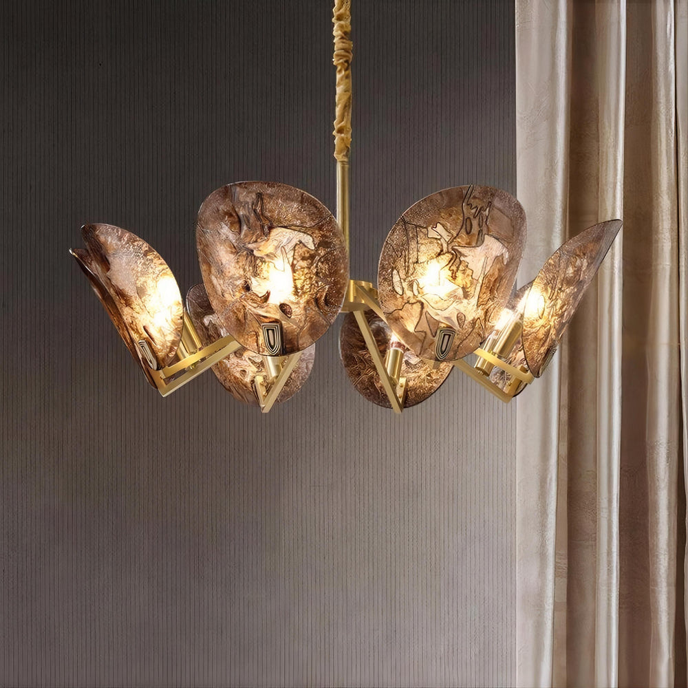 RIFFLE Chandelier by Lampadom - top view