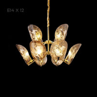 RIFFLE Chandelier by Lampadom - scale reference