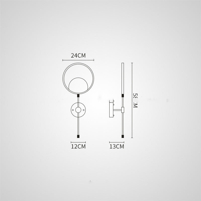 RISOR Wall Light by Lampadom - side view