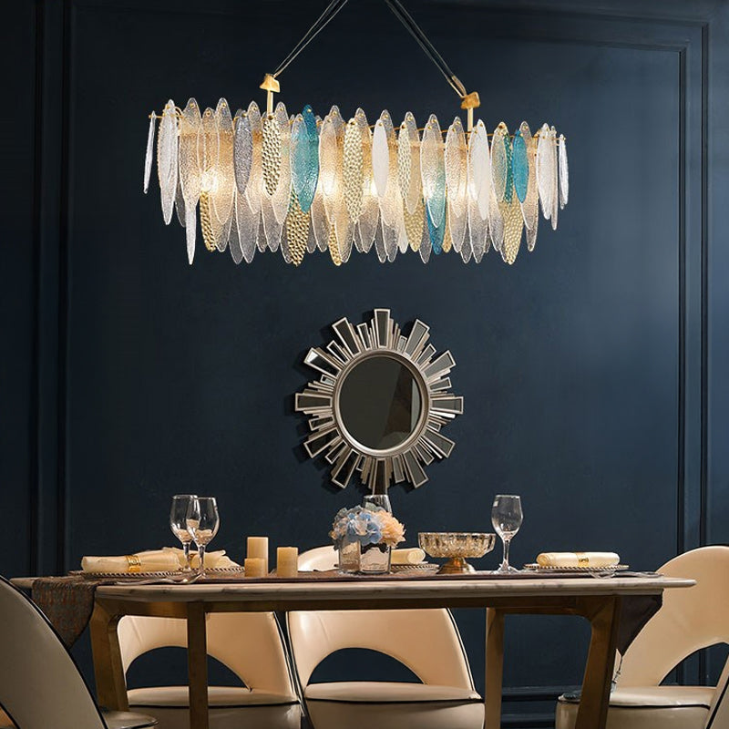 RISSA-B L Linear Chandelier by Lampadom - close-up