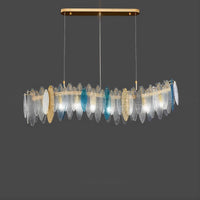 RISSA-B WAVE Linear Chandelier by Lampadom - side view