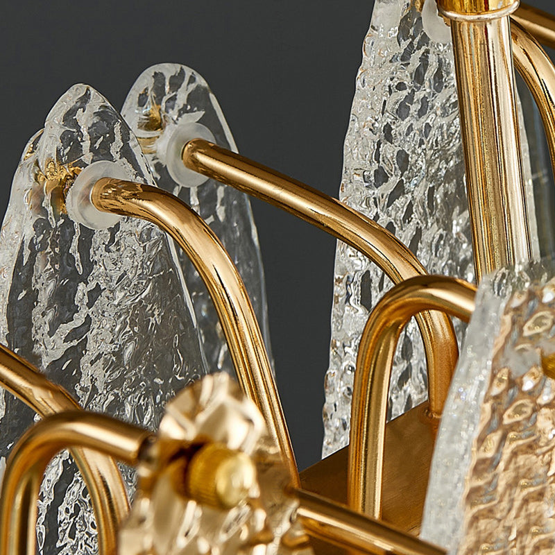 RISSA L Linear Chandelier by Lampadom - side view