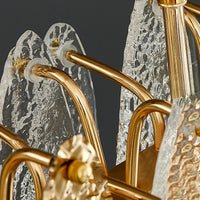 RISSA L Linear Chandelier by Lampadom - side view