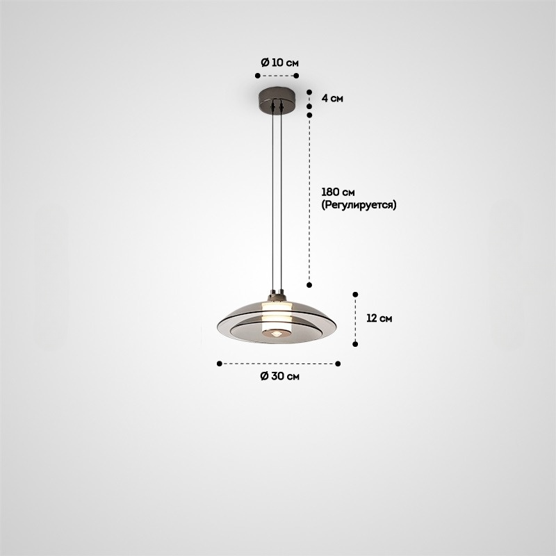ROCK Pendant by Lampadom - angle view