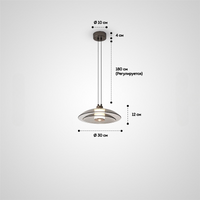 ROCK Pendant by Lampadom - angle view