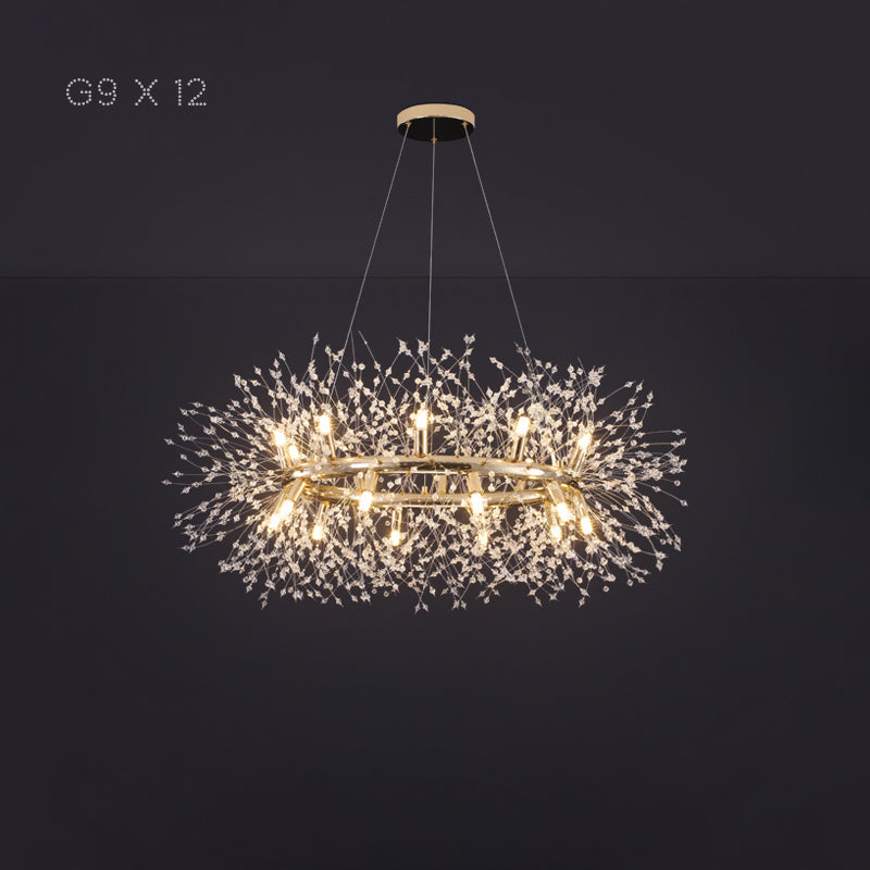 ROSALIA Ring Chandelier by Lampadom - close-up