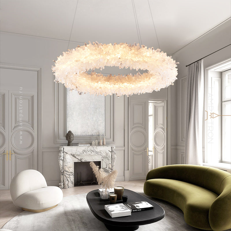 ROSLYN Ring Chandelier by Lampadom - scale reference