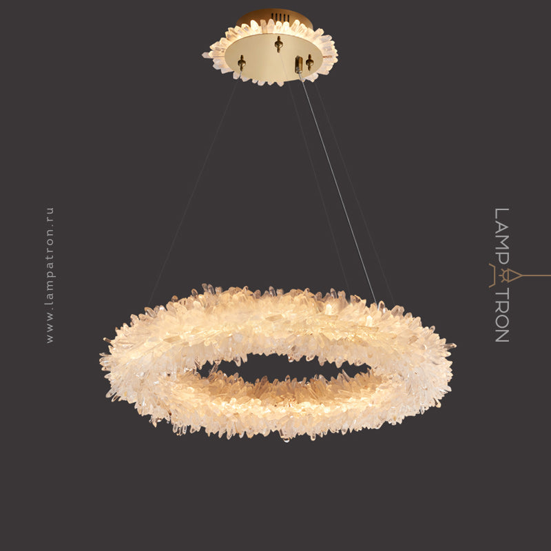 ROSLYN Ring Chandelier by Lampadom - angle view