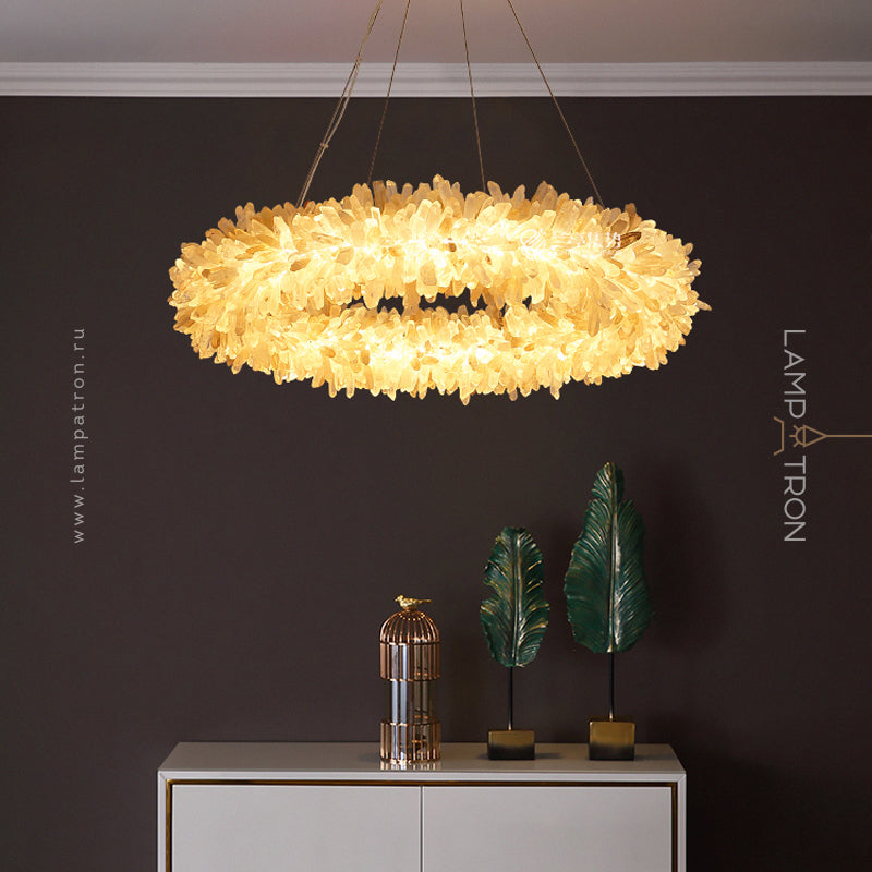 ROSLYN Ring Chandelier by Lampadom - scale reference