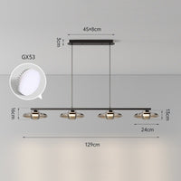 RUBEN Linear Chandelier by Lampadom - scale reference