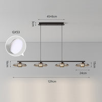 RUBEN Linear Chandelier by Lampadom - detail view