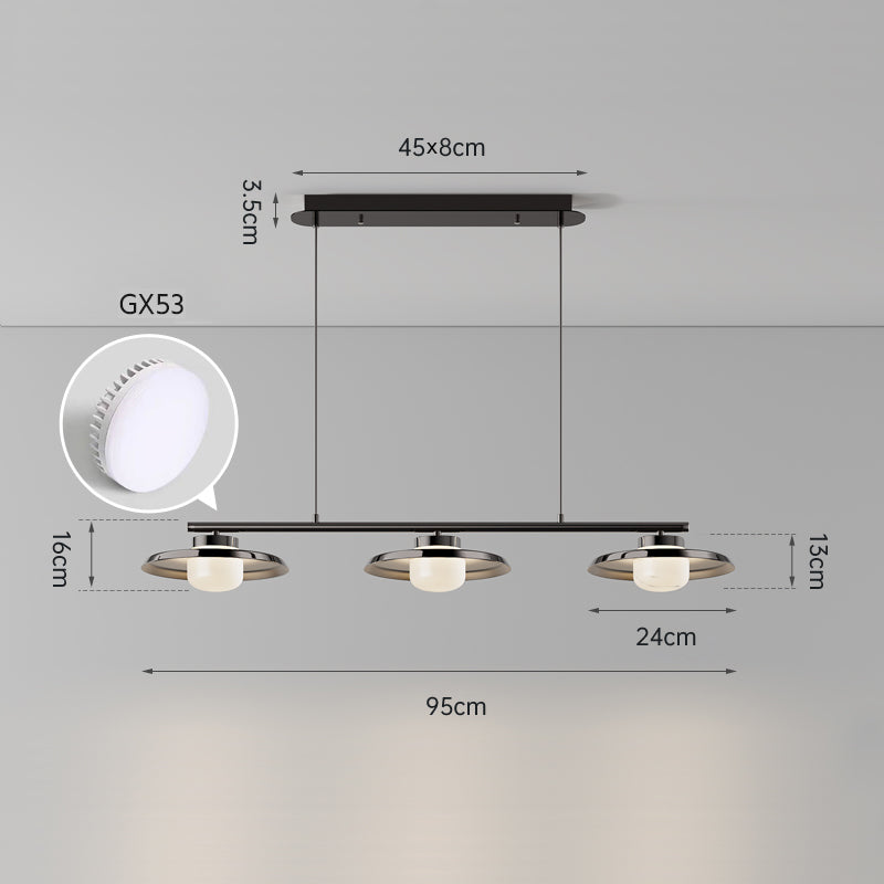 RUBEN Linear Chandelier by Lampadom - top view