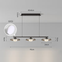 RUBEN Linear Chandelier by Lampadom - top view