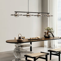 RUBEN Linear Chandelier by Lampadom - side view