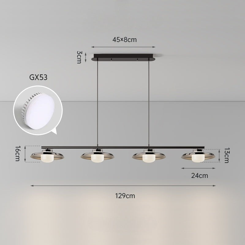 RUBEN Linear Chandelier by Lampadom - detail view