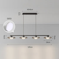 RUBEN Linear Chandelier by Lampadom - detail view