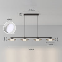 RUBEN Linear Chandelier by Lampadom - close-up
