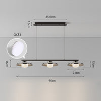 RUBEN Linear Chandelier by Lampadom - side view