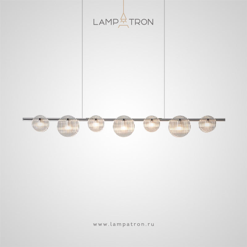 RUTGER Linear Chandelier by Lampadom - ambient shot