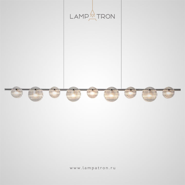 RUTGER Linear Chandelier by Lampadom - angle view