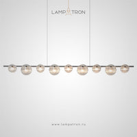 RUTGER Linear Chandelier by Lampadom - angle view