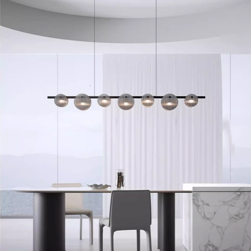 RUTGER Linear Chandelier by Lampadom - scale reference